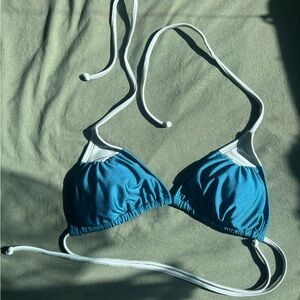 xhilaration teal/green bikini top size s